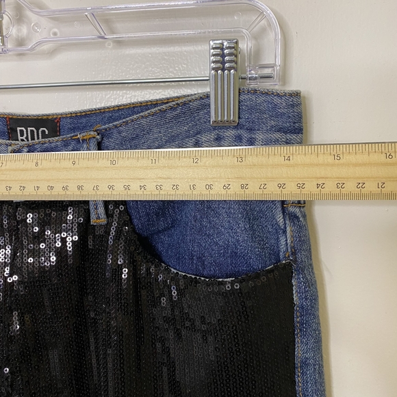 BDG Urban Outfitte High-Waist Blue High Rise Wide Leg Denim Jeans - Picture 9 of 12